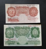 ANGLIA- 2 bancnote de hartie-circulate