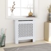 VidaXL Mască pentru calorifer, alb, 78 cm, MDF 325567