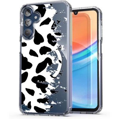 Husa pentru samsung galaxy a15 4g, atasare magnetica, magsafe, pattern skin 12, clear foto