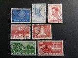 Danemarca - Lot 7 timbre gravate comemorative (1960) obliterate -A583