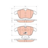 TRW set placute frana, frana disc Cotec