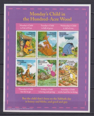 GRENADA GRENADINES DISNEY 1997 MI. KLB. 2504-2509 MNH foto