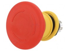 Comutator de siguranță 16mm NC x3 roșu foto