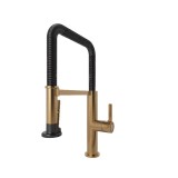 Cumpara ieftin Baterie Bucatarie GoodHome Kamut Bronz cu Dus Extractabil, Pipa Pivotanta, Cartus Ceramic 35mm, Monocomanda, Design Modern