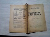 ALMANAHUL ZIARULUI UNIVESUL 1911 - Stabilamentului &quot;Universul&quot;,168 p. cu Reclame