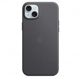 Husa de protectie FineWoven Case with MagSafe pentru iPhone 15 Plus, Black, Apple