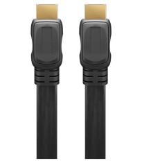 Cablu HDMI plat 5m 1.4v 4K Ultra HD Ethernet 3D Goobay foto