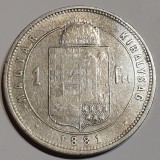 Austria 1 forint 1881 KB argint Franz Joseph l