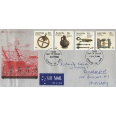 Australia 1985 - Coasta naufragiilor, serie pe FDC circulata