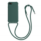 Husa pentru Apple iPhone 8 / iPhone 7 / iPhone SE 2, Silicon, Verde, 49920.80, Textil, Carcasa