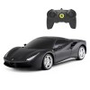 Masina cu Telecomanda Ferrari 488 GTB Neagra Rastar 1:24, Baieti 3+ ani, Plastic ABS, 2.4G, Viteza 10km/h