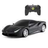 MASINA CU TELECOMANDA FERRARI 488 GTB NEGRU SCARA 1 LA 24, Rastar 1:24