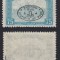 1919 EMISIUNEA DEBRETIN 75 F PARLAMENT EROARE SURSAJ RANVERSAT CERTIFICAT MNH
