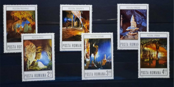 Timbre 1978 Pesteri din Romania MNH