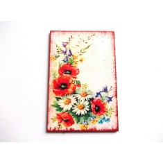magnet frigider cu maci si margarete 36618