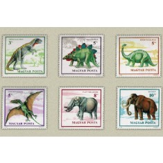 Ungaria 1990 - Animale preistorice, serie neuzata