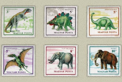Ungaria 1990 - Animale preistorice, serie neuzata foto