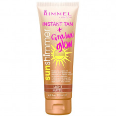 Lotiune Autobronzanta Rimmel Sun Shimmer Instant Tan Gradual Glow Light Matte 125 ml foto