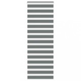 vidaXL Jaluzea tip zebra gri &icirc;nchis lățime țesătură 70,9 cm poliester