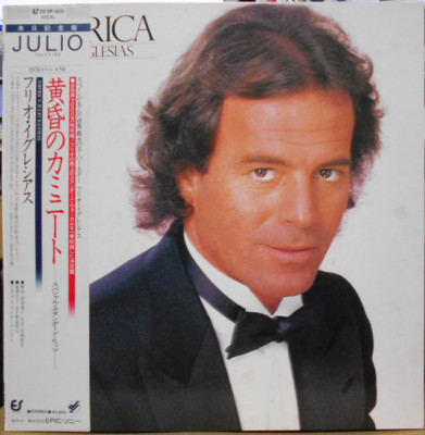 Vinil &amp;quot;Japan Press&amp;quot; Julio Iglesias &amp;ndash; America (EX) foto