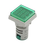 Indicator digital voltmetru si frecventa LED verde 0-99Hz/50-500V AC &Oslash; 22mm Breckner Germany