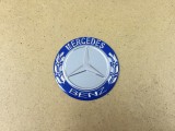 emblema capac roata MERCEDES ALBASTRU 60 mm