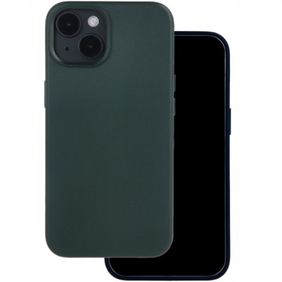 Husa MagSafe pentru Apple iPhone 15 Pro Max, OEM, Leather Mag, Verde foto