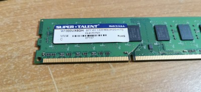 Ram Pc Super Talent 2GB DDR3 1333MHz W133UX6GH foto