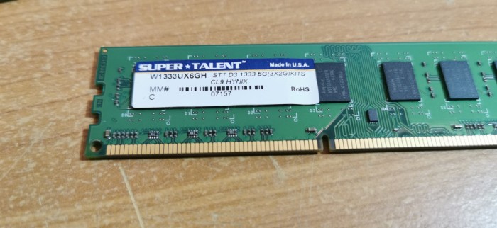 Ram Pc Super Talent 2GB DDR3 1333MHz W133UX6GH