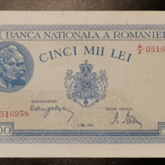 România 5000 Lei Mai 1944 UNC diferite serii