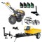 ProGARDEN Pachet Campo 1873 Alpine V2 Motocultor 18CP + RM500T Remorca + 2xPlug + Prasitoare + Adaptor + 2xRoti metalice 540x170 + 4L Ulei
