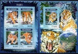 MOZAMBIC 2014, Fauna, Feline, serie neuzată, MNH, Nestampilat