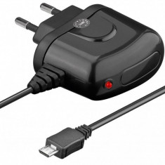 Alimentator USB 230V cablu micro USB 2.1A negru Goobay