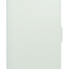 Husa tip carte cu stand alba (cu decupaj casca) pentru Vodafone Smart 4 Turbo 889/890N
