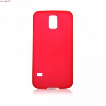 HUSA TPU SLIM 0.5MM SAMSUNG G900F GALAXY S5 ROSU foto