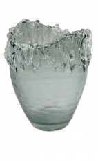 Vaza din sticla model cascada foto