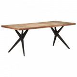 Gossi masa de bucatarie, 200x90x76 cm, lemn masiv reciclat