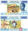 STATELE CENTRAL AFRICANE (CIAD) 1.000 francs 2002 UNC!!!
