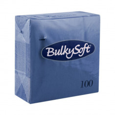 Servetele de Masa Bulkysoft, 100 Buc/Set, 33x33 cm, 2 Straturi, Albastre, Servetele Albastre Bulkysoft, Servetele de Masa 2 Straturi Bulkysoft, Acceso