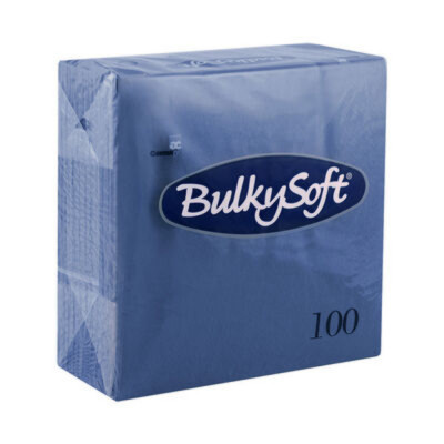 Servetele de Masa Bulkysoft, 100 Buc/Set, 33x33 cm, 2 Straturi, Albastre, Servetele Albastre Bulkysoft, Servetele de Masa 2 Straturi Bulkysoft, Acceso foto