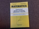 OLIMPIA POPESCU MATEMATICA CONCURSUL PENTRU OCUPAREA CATEDRELOR VACANTE 1999