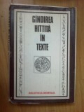 Z1 Gandirea hittita in texte