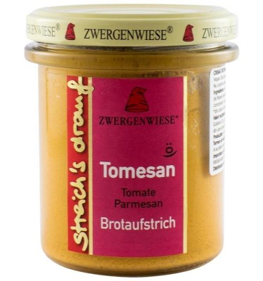 Crema Bio Tartinabila cu Parmezan si Rosii Zwergenwiese 160gr foto