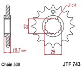 Pinion transmisie fata JT Sprockets JTF743, 15 dinti