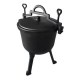 Ceaun Fonta Cazane Perfect Home, 10L, Sub Presiune, Gatit la Foc, Camping, Diametru 30.6cm, Durabil