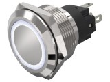 Comutator anti-vandalism EAO SPDT, 3A/240VAC, iluminare albă