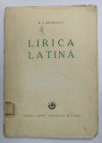 LIRICA LATINA de N. I. HERESCU , VOL I