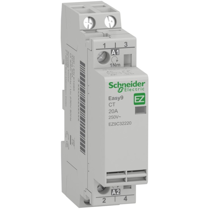 Contactor modular 20A 2ND Easy9 Schneider EZ9C32220