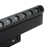 Spot Negru DOTS Slim Reglabil 12W 4000K IP20 pentru Sina Magnetica - NOVELITE