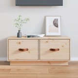 VidaXL Comodă TV, 80x34x35 cm, lemn masiv de pin
